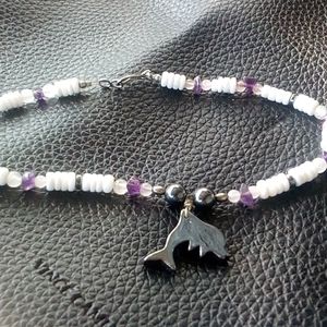 Vintage Heishi Child's Porpoise Necklace